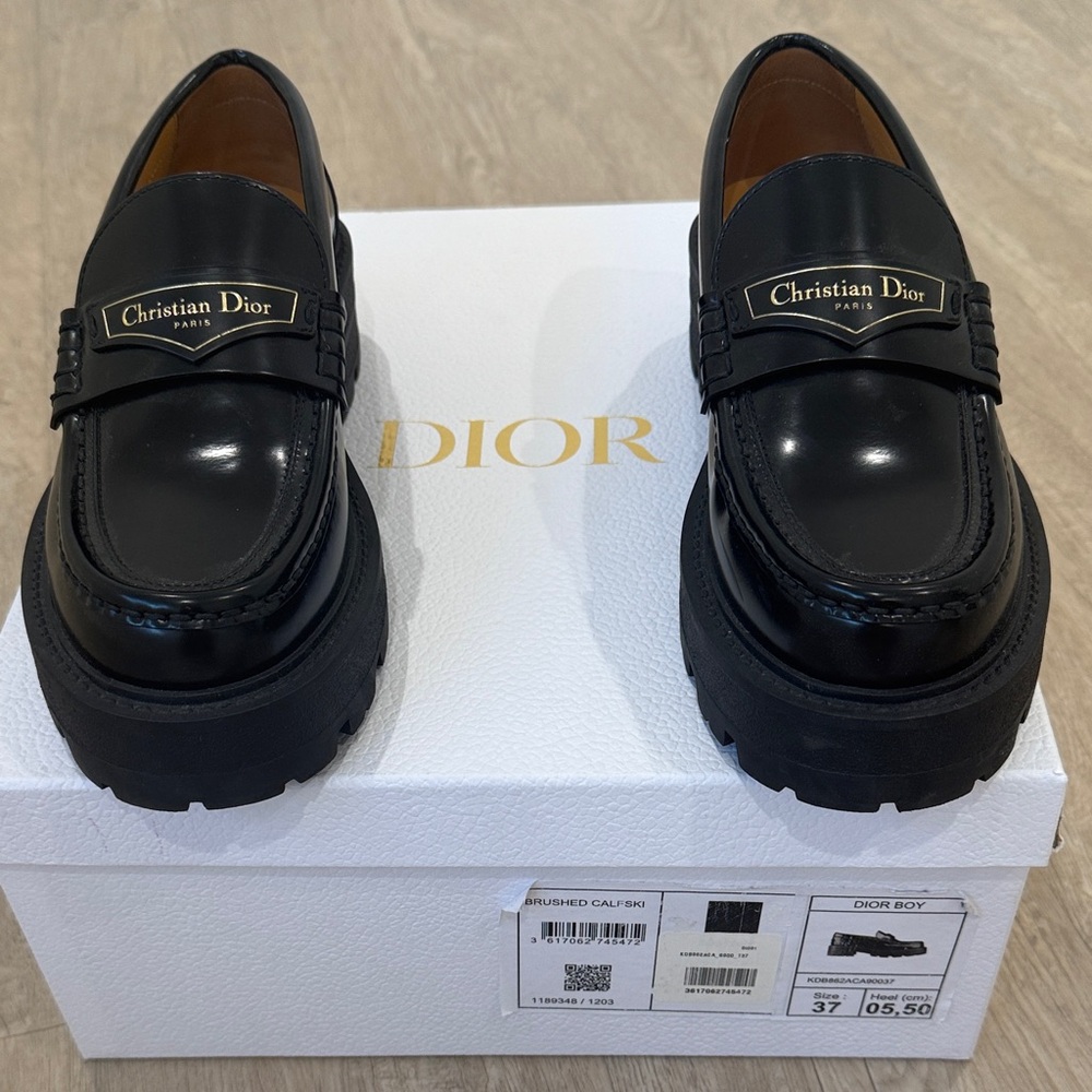 Dior Glossy Black Women’s Loafers